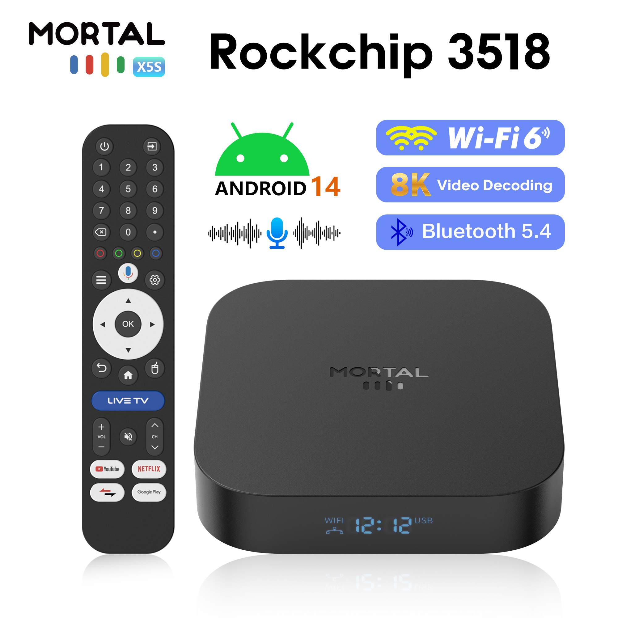 Radxa Rock 5B 16Gb - กล่องสมาร์ททีวี Global X5S ระบบปฏิบัติการ Android 14